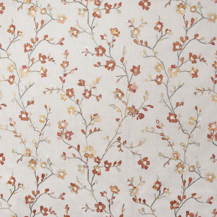 S4923 Blossom by Greenhouse Designer Fabric S71: Spring 58% Cotton, 42% Polyester W/ 100% Rayon Embroidery India 6,000 double rubs </p><p>Repeat: 17.5" H, 18.5" V 55" - Swanky Fabrics -