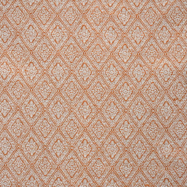 S4935 Tangerine by Greenhouse Designer Fabric 58% Polyester, 42% Cotton India 34,000 </p><p>Repeat: 2.75" H, 4.25" V 54" - Swanky Fabrics -