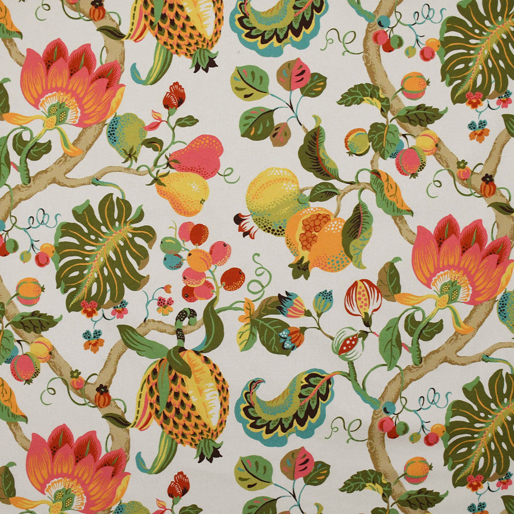 S4936 Bright Multi by Greenhouse Designer Fabric S71: Spring 100% Cotton Spain 51,000 double rubs Soil & Stain Repellent </p><p>Repeat: 27" H, 27" V 54" - Swanky Fabrics -