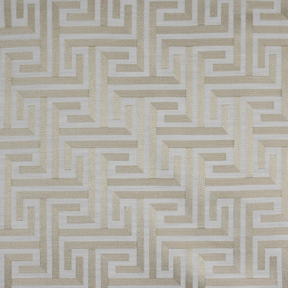 S4950 Birch by Greenhouse Designer Fabric S72: Fawn 100% Polyester W/ 100% Rayon Embroidery India 9,000 double rubs </p><p>Repeat: 6.625" H, 6.375" V 55" - Swanky Fabrics -