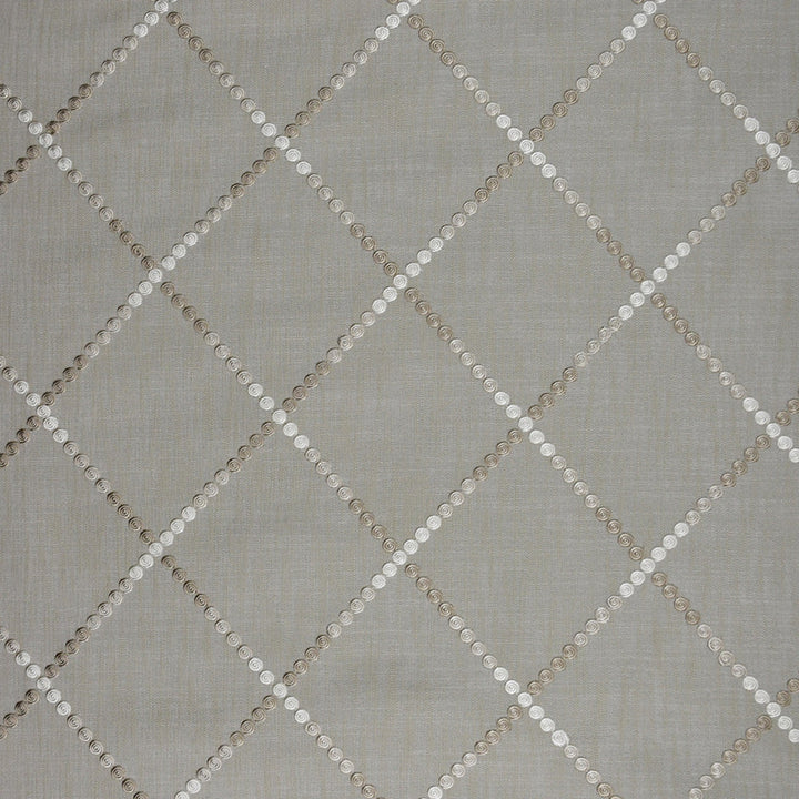 S4975 Flax by Greenhouse Designer Fabric S72: Fawn 54% Cotton, 46% Polyester W/ 100% Rayon Embroidery India 9,000 double rubs </p><p>Repeat: 6.875" H, 7.625" V 59" - Swanky Fabrics -