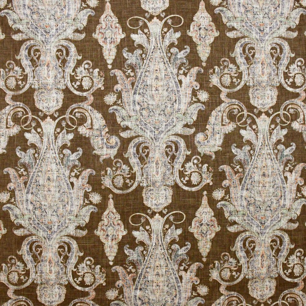 S4987 Oak by Greenhouse Designer Fabric S72: Fawn 55% Linen, 45% Rayon USA 24,000 double rubs Soil & Stain Repellent </p><p>Repeat: 27" H, 25.5" V 54" - Swanky Fabrics -