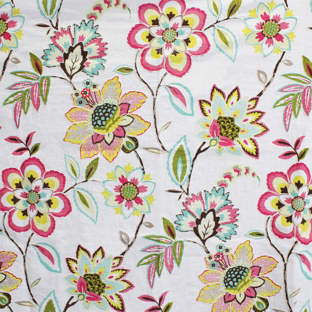 S5114 Birthday Cake by Greenhouse Designer Fabric M11: Memos by Color 100% Cotton With 100% Viscose Embroidery India DRAPERY double rubs </p><p>Repeat: 27.375" H, 32.375" V 56" - Swanky Fabrics -