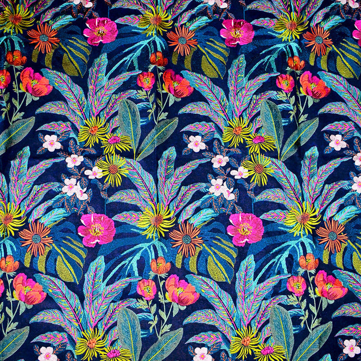 S5133 Garden by Greenhouse Designer Fabric 52% Polyester, 48% Cotton With 100% Viscose Embroidery India 80,000 </p><p>Repeat: 13.13" H, 18" V 52" - Swanky Fabrics -