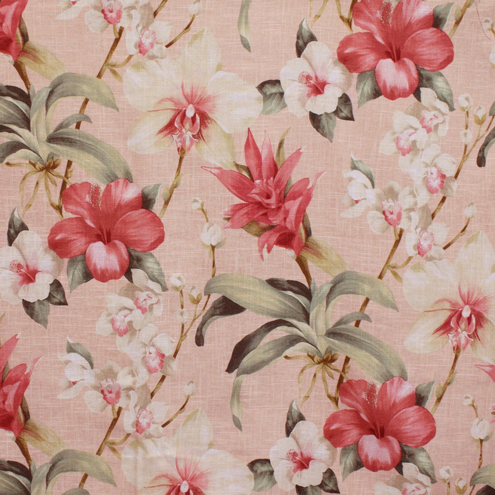 S5134 Coral Pink by Greenhouse Designer Fabric M11: Memos by Color 55% Linen, 45% Viscose Korea 12,000 double rubs </p><p>Repeat: 36.25" H, 24.375" V 55" - Swanky Fabrics -