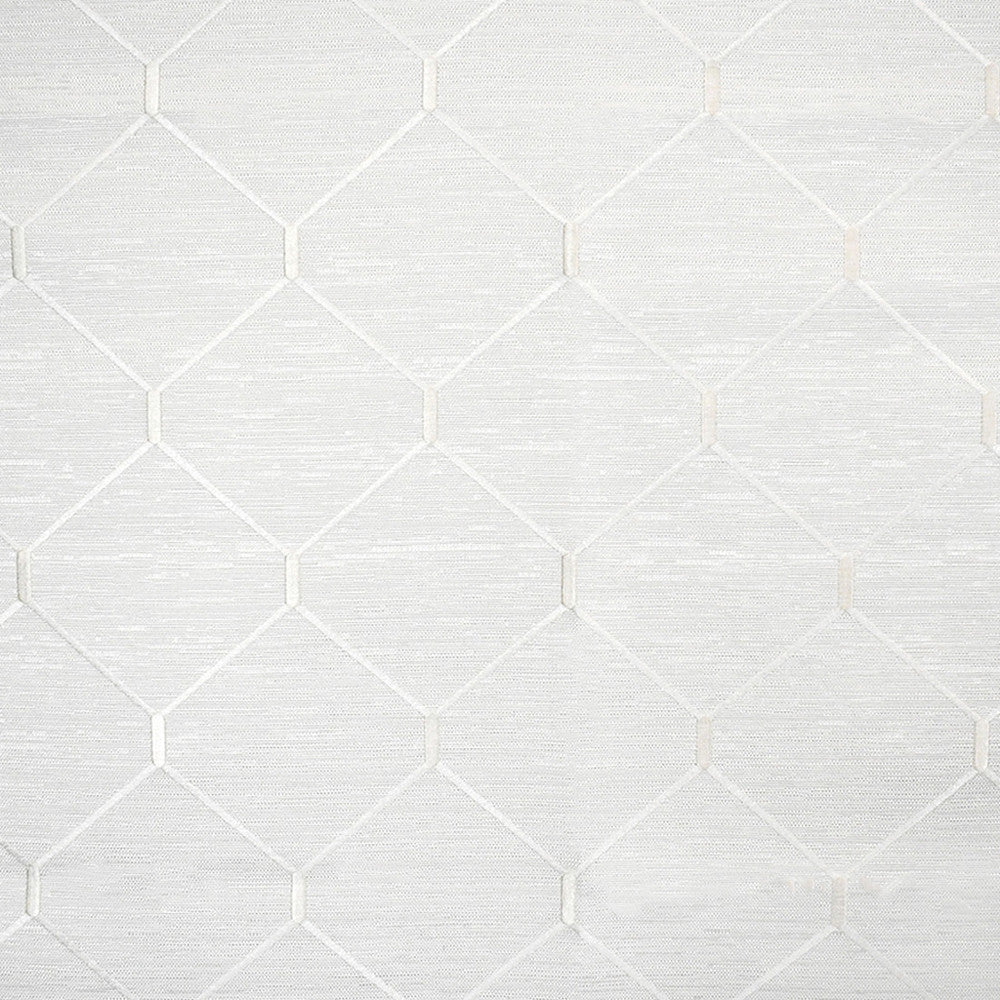 S5145 White by Greenhouse Designer Fabric 66% Polyester, 34% Cotton With 100% Viscose Embroidery India 36,000 </p><p>Repeat: 6.375" H, 6.375" V 53" - Swanky Fabrics -