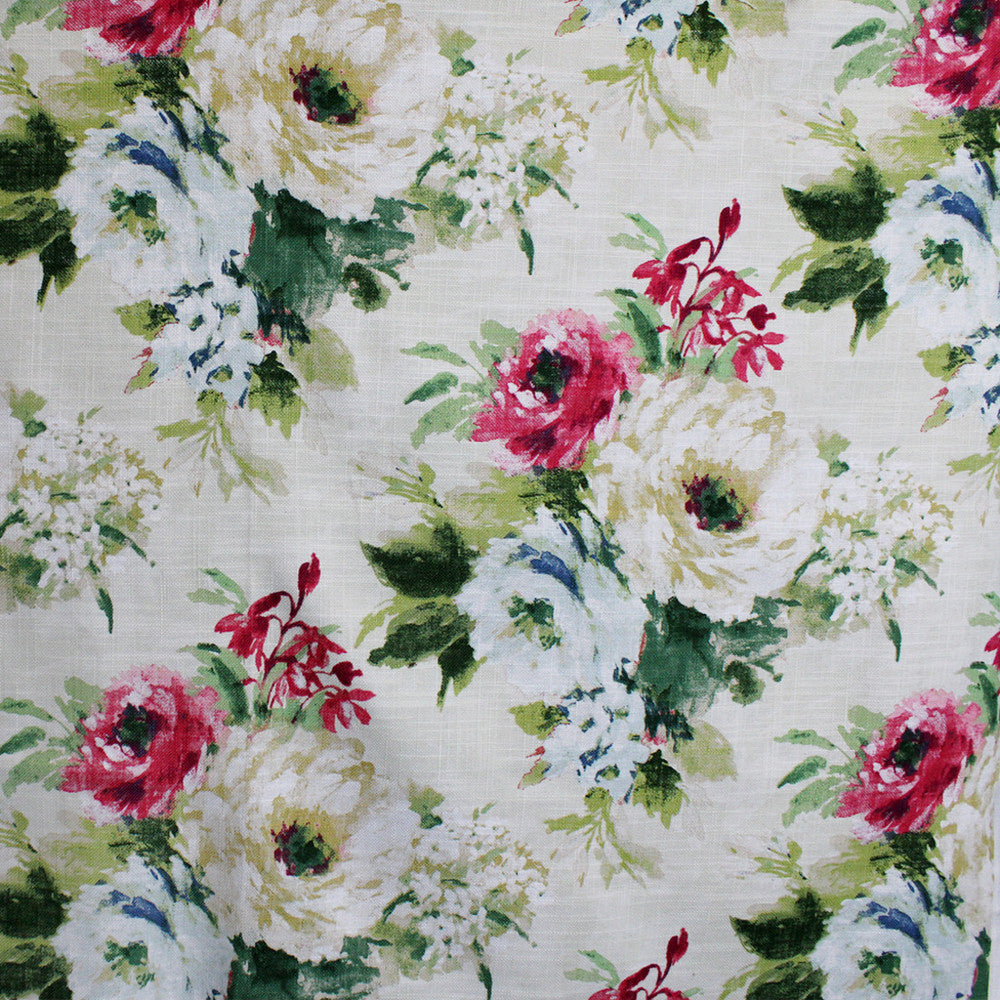S5172 Blossom by Greenhouse Designer Fabric 75% Cotton, 25% Linen Pakistan 20,000 </p><p>Repeat: 27.25" H, 24.75" V 56" - Swanky Fabrics -
