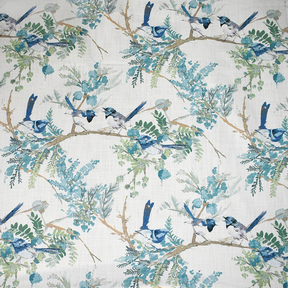 S5178 Mediterranean Blue by Greenhouse Designer Fabric 100% Cotton India 30,000 </p><p>Repeat: 27.25" H, 25.75" V 57" - Swanky Fabrics -