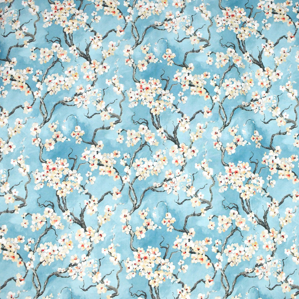 S5185 Azure by Greenhouse Designer Fabric M11: Memos by Color 100% Polyester India 50,000 double rubs </p><p>Repeat: 27.38" H, 25.25" V 56" - Swanky Fabrics -