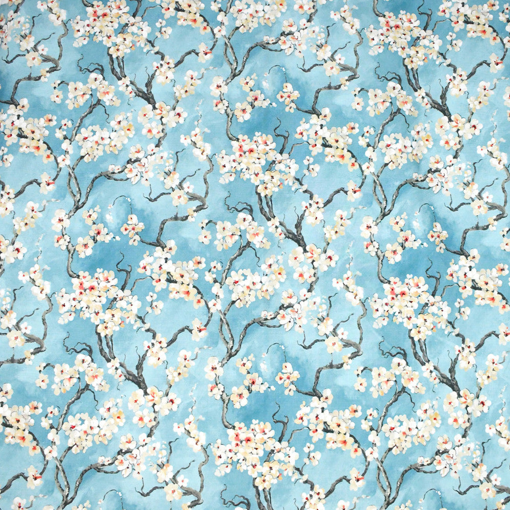 S5185 Azure by Greenhouse Designer Fabric 100% Polyester India 50,000 </p><p>Repeat: 27.38" H, 25.25" V 56" - Swanky Fabrics -