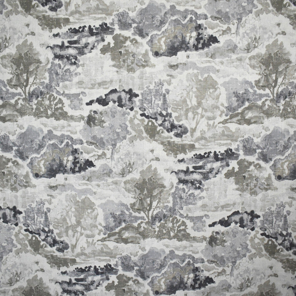 S5194 Ash by Greenhouse Designer Fabric 100% Polyester China 50,000 </p><p>Repeat: 26.75" H, 26.5" V 58" - Swanky Fabrics -