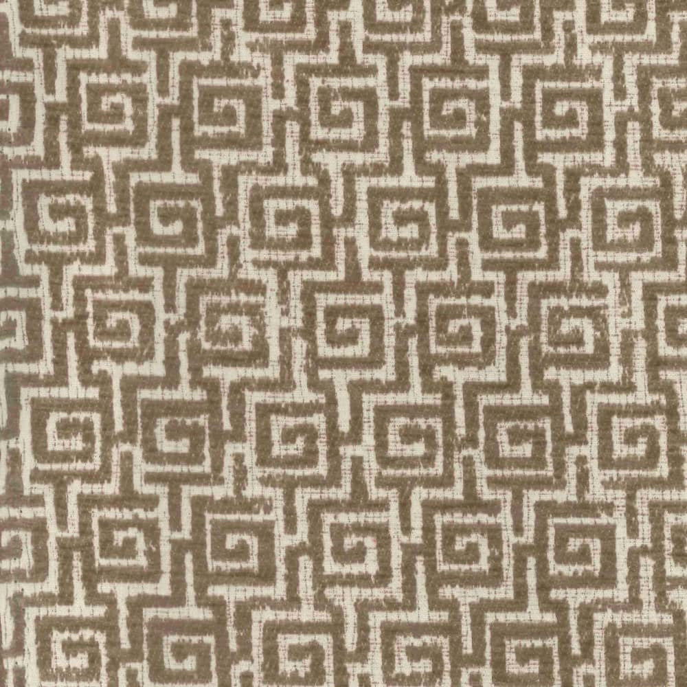 S5208 Truffle by Greenhouse Designer Fabric M12: Memos by Color 100% Polyester China 31,000 double rubs </p><p>Repeat: 9" H, 17.5" V 56" - Swanky Fabrics -