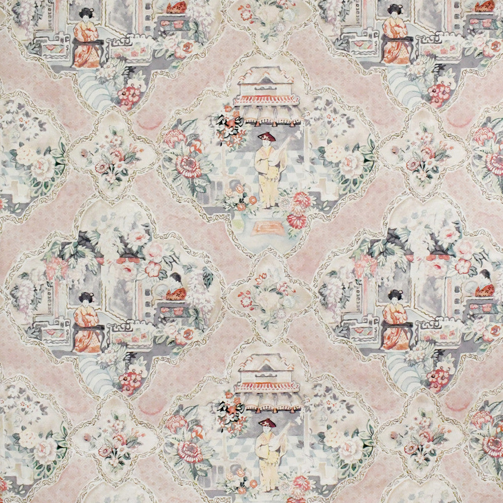 S5225 Blush by Greenhouse Designer Fabric 100% Cotton Peru 17,000 </p><p>Repeat: 27" H, 25.25" V 54" - Swanky Fabrics -