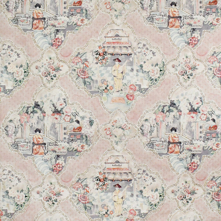 S5225 Blush by Greenhouse Designer Fabric 100% Cotton Peru 17,000 </p><p>Repeat: 27" H, 25.25" V 54" - Swanky Fabrics -