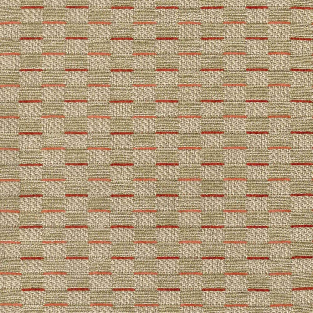 S5228 Cayenne by Greenhouse Designer Fabric M12: Memos by Color 95% Polyester, 5% Cotton China 40,000 double rubs </p><p>Repeat: 1.83" H, 1" V 56" - Swanky Fabrics -