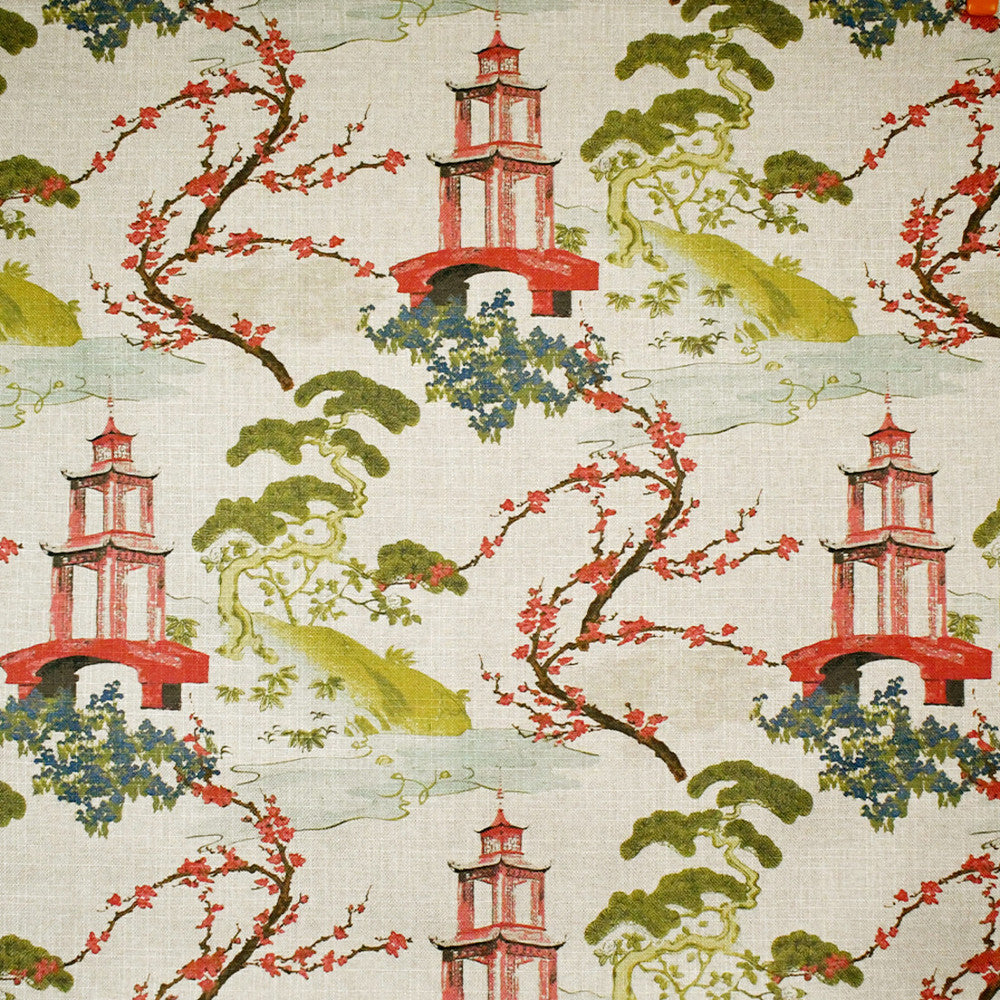 S5232 Linen by Greenhouse Designer Fabric 100% Polyester China 40,000 </p><p>Repeat: 27" H, 27" V 56" - Swanky Fabrics -