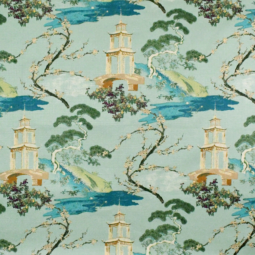 S5239 Seaspray by Greenhouse Designer Fabric 100% Polyester China 40,000 </p><p>Repeat: 27" H, 27" V 56" - Swanky Fabrics -