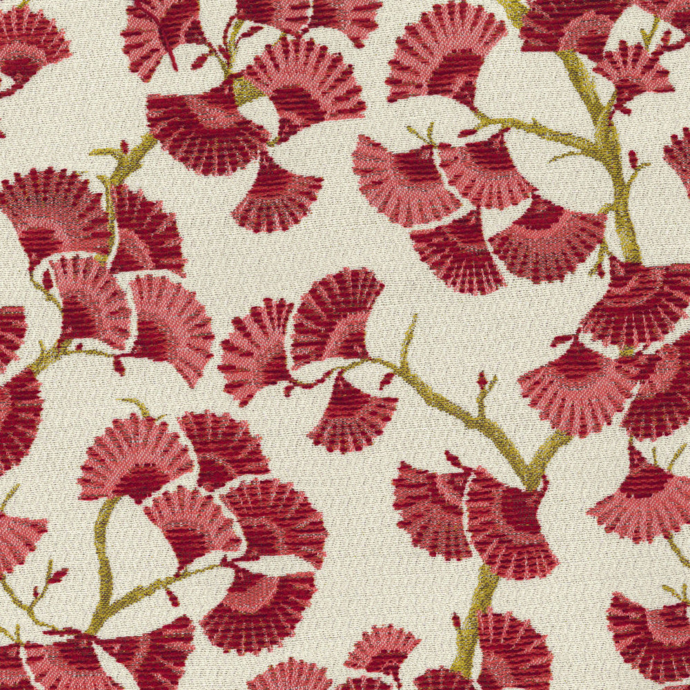 S5266 Rose by Greenhouse Designer Fabric 100% Polyester China 100,000 </p><p>Repeat: 9.5" H, 12.5" V 56" - Swanky Fabrics -