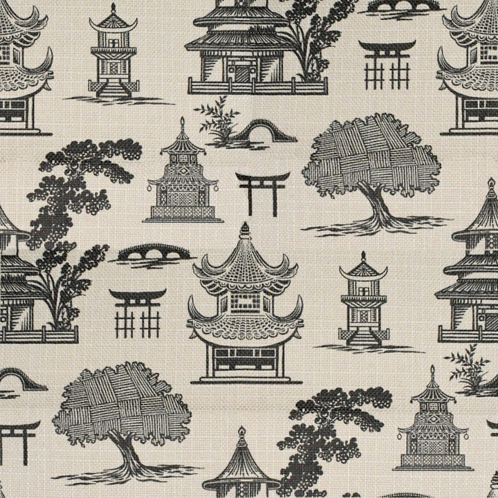 S5267 Ebony by Greenhouse Designer Fabric 100% Polyester China 55,000 </p><p>Repeat: 13.5" H, 13.5" V 56" - Swanky Fabrics -