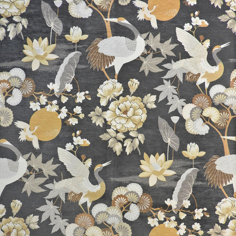 S5306 Noir by Greenhouse Designer Fabric 100% Polyester China 50,000 </p><p>Repeat: 27.5" H, 28" V 56" - Swanky Fabrics -
