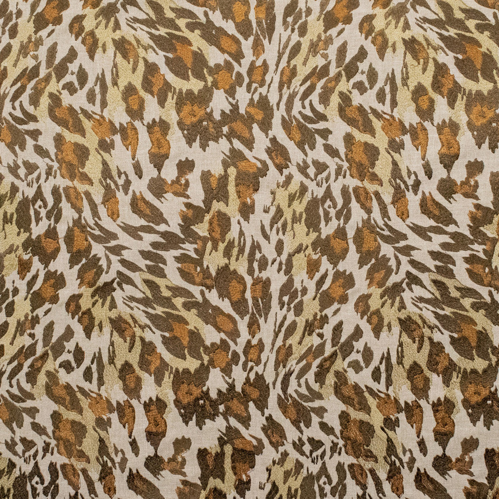 S5503 Safari by Greenhouse Designer Fabric 38% Viscose, 32% Polyester, 30% Cotton With 100% Viscose Embroidery India 9,000 </p><p>Repeat: 12.75" H, 12.25" V 51" - Swanky Fabrics -
