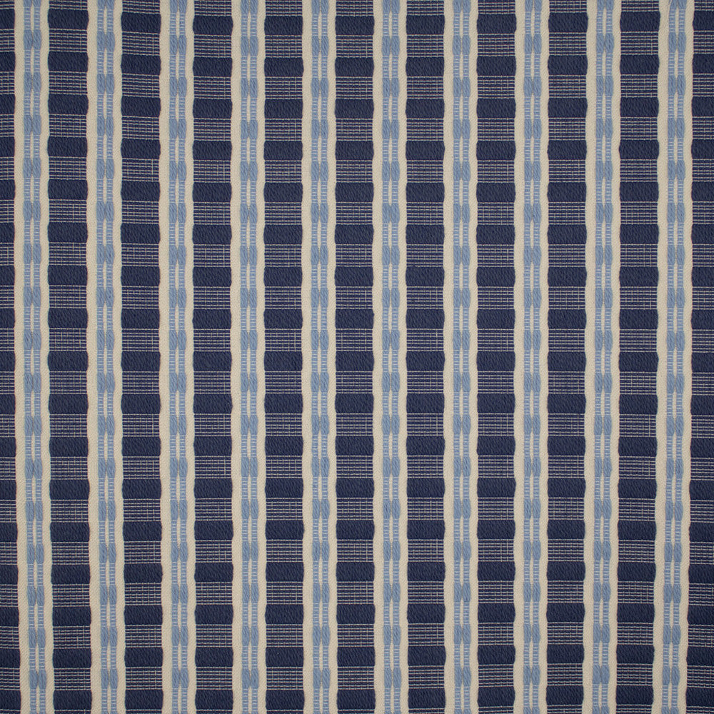 S5650 Indigo by Greenhouse Designer Fabric 69.49% Cotton, 19.24% Polyester (Uv), 11.27% Polyester USA 33,000 </p><p>Repeat: .75" H, 1.188" V 57" - Swanky Fabrics -