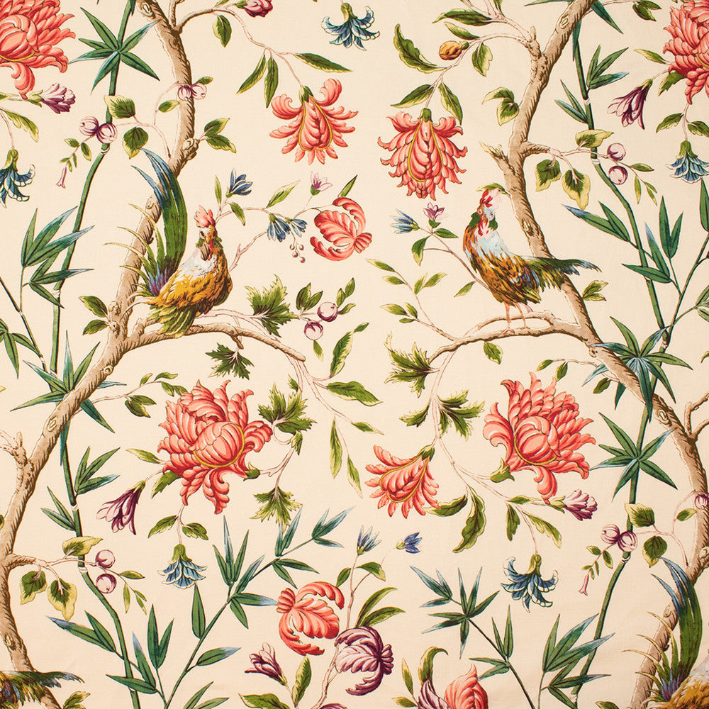 S5740 Multi by Greenhouse Designer Fabric 100% Linen Spain 25,000 </p><p>Repeat: 27" H, 42" V 54" - Swanky Fabrics -
