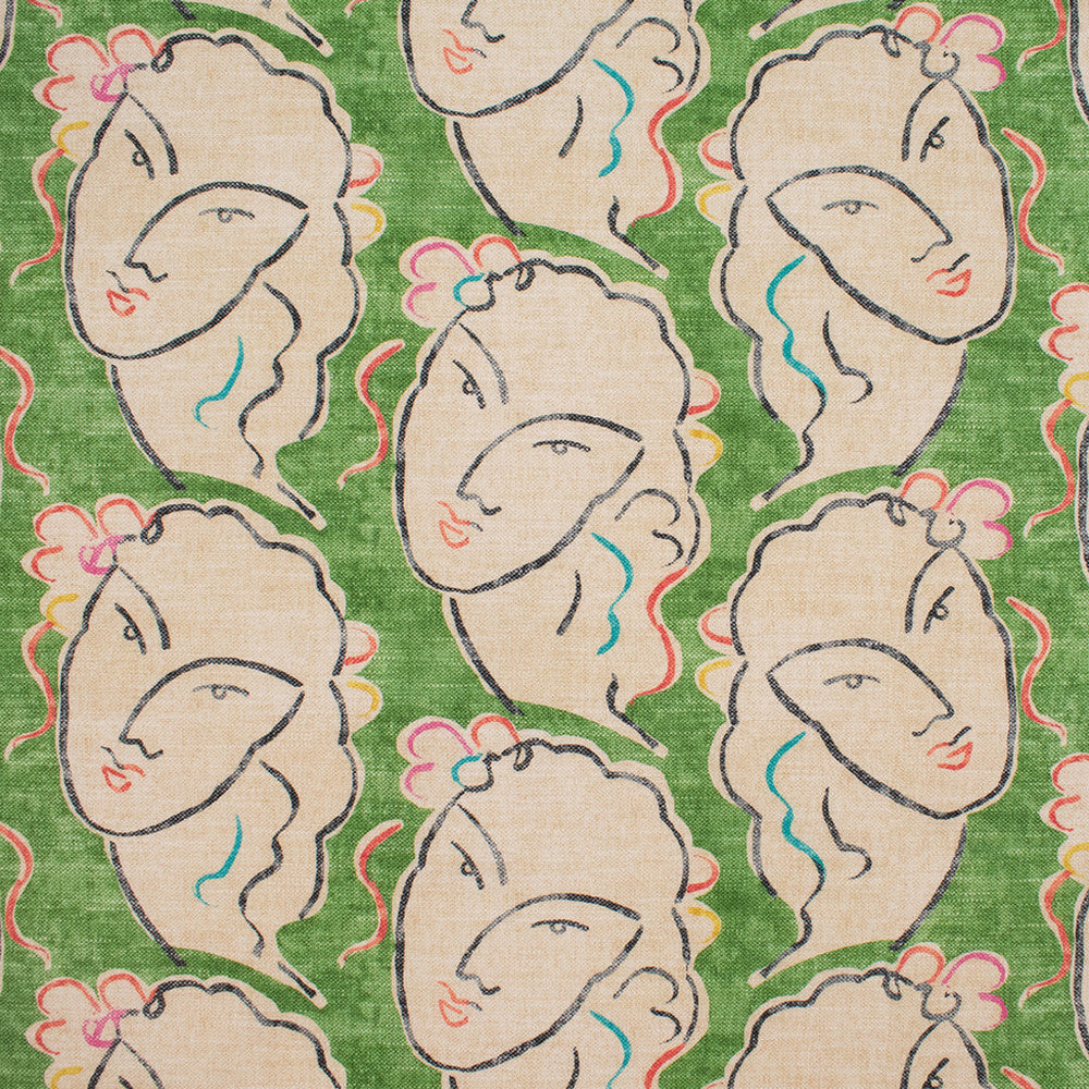 S5764 Mojito by Greenhouse Designer Fabric 100% Cotton Spain 51,000 </p><p>Repeat: 12.625" H, 27" V 54" - Swanky Fabrics -
