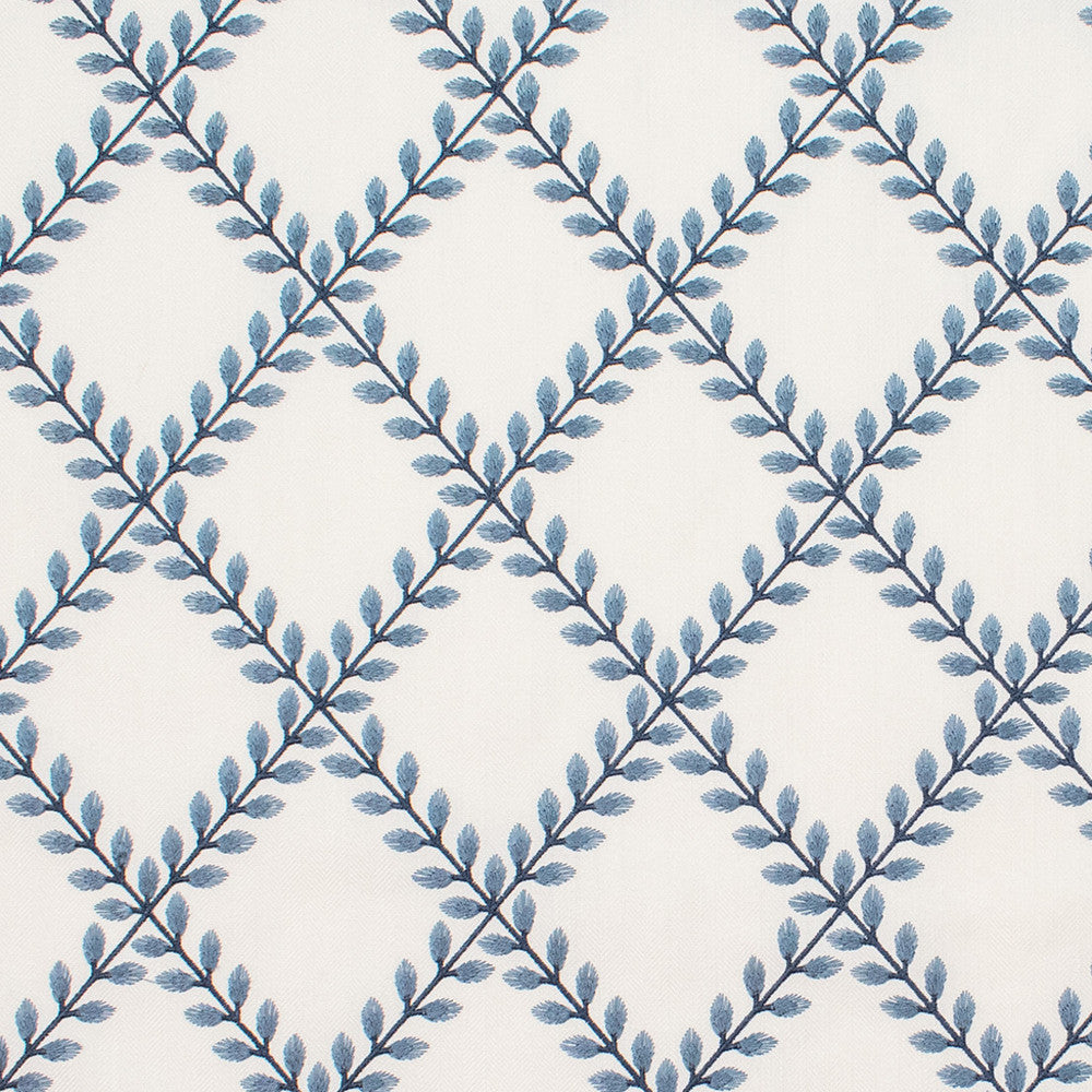 S5812 Porcelain by Greenhouse Designer Fabric 100% Polyester With 100% Viscose Embroidery India 9,000 </p><p>Repeat: 5.43" H, 6.1" V 54" - Swanky Fabrics -
