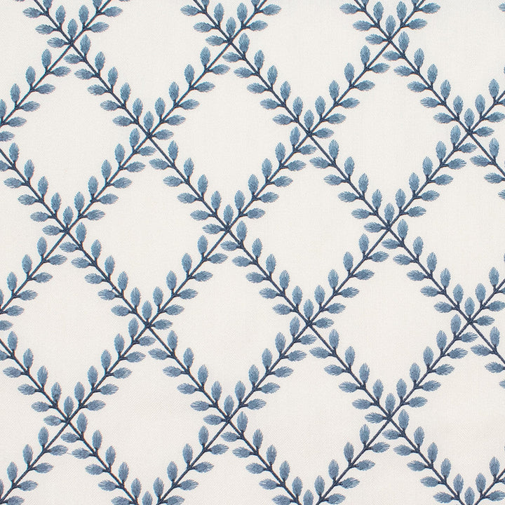 S5812 Porcelain by Greenhouse Designer Fabric 100% Polyester With 100% Viscose Embroidery India 9,000 </p><p>Repeat: 5.43" H, 6.1" V 54" - Swanky Fabrics -