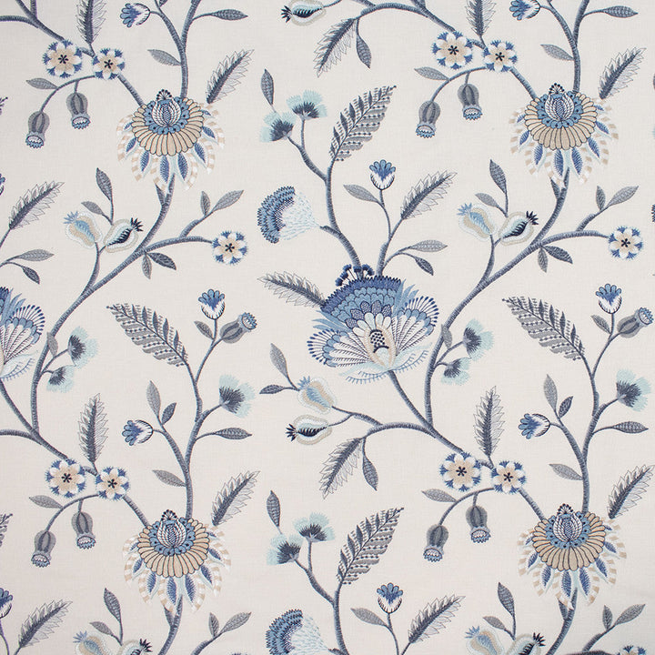 S5819 Dream Blue by Greenhouse Designer Fabric M15: Memos by Color 52% Recycled Polyester, 48% Cotton With 100% Viscose Embroidery India 9,000 double rubs </p><p>Repeat: 17" H, 18.5" V 51" - Swanky Fabrics -