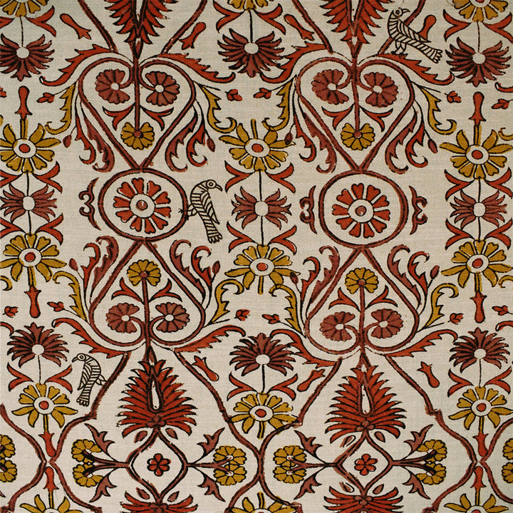 S5850 Cinnabar by Greenhouse Designer Fabric 75% Cotton, 25% Linen Pakistan 18,000 </p><p>Repeat: 27" H, 32" V 54" - Swanky Fabrics -