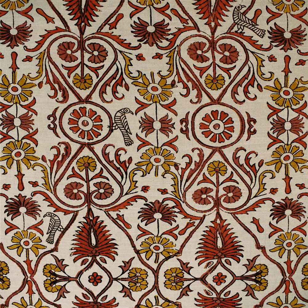 S5850 Cinnabar by Greenhouse Designer Fabric M15: Memos by Color 75% Cotton, 25% Linen Pakistan 18,000 double rubs </p><p>Repeat: 27" H, 32" V 54" - Swanky Fabrics -