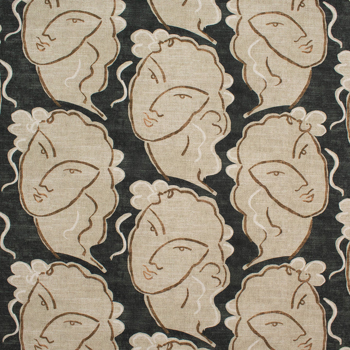 S5872 Graphite by Greenhouse Designer Fabric M15: Memos by Color 100% Cotton Spain 51,000 double rubs </p><p>Repeat: 12.625" H, 27" V 54" - Swanky Fabrics -