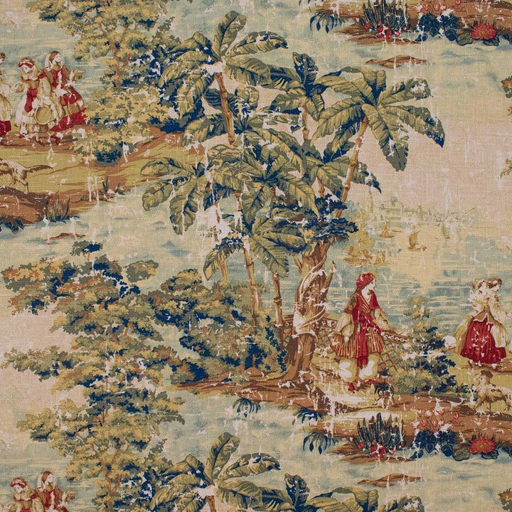 S5874 Antique Red by Greenhouse Designer Fabric 55% Linen, 45% Viscose India 9,000 </p><p>Repeat: 54" H, 24" V 53" - Swanky Fabrics -