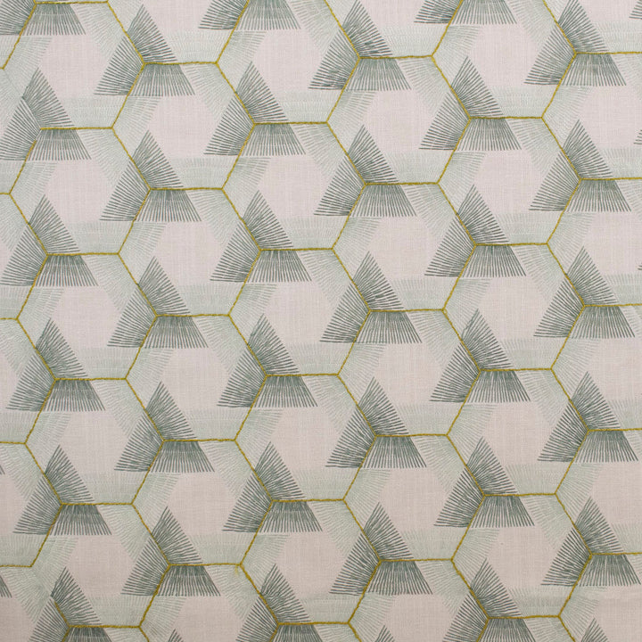 S6180 Spa by Greenhouse Designer Fabric 82% Polyester, 11% Cotton, 7% Linen With 100% Polyester Embroidery India Drapery </p><p>Repeat: 5.25" H, 3.25" V 54" - Swanky Fabrics -