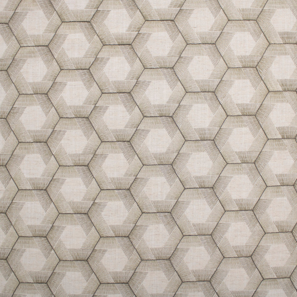 S6202 Linen by Greenhouse Designer Fabric 82% Polyester, 11% Cotton, 7% Linen With 100% Polyester Embroidery India Drapery </p><p>Repeat: 5.25" H, 3.25" V 54" - Swanky Fabrics -