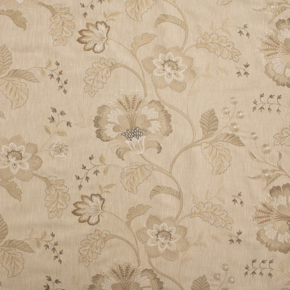 S6204 Dune by Greenhouse Designer Fabric 77% Polyester, 23% Cotton With 100% Rayon Embroidery India 6,000 </p><p>Repeat: 26" H, 12.375" V 54" - Swanky Fabrics -