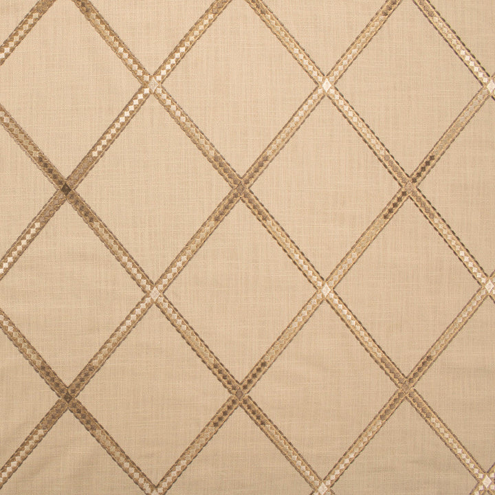 S6206 Oatmeal by Greenhouse Designer Fabric 100% Cotton With 100% Rayon Embroidery India 9,000 </p><p>Repeat: 6.25" H, 7.75" V 54" - Swanky Fabrics -