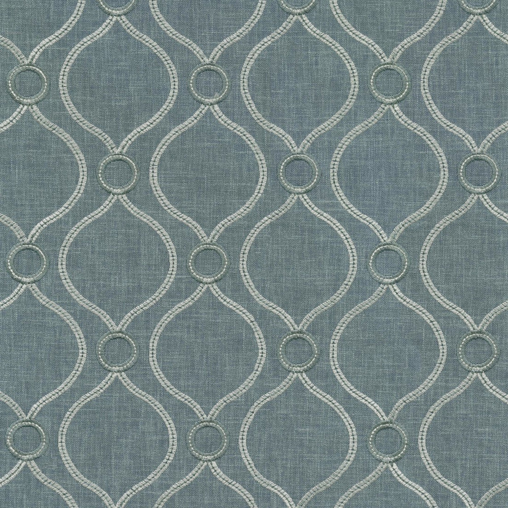 S6249 Chambray by Greenhouse Designer Fabric 70% Polyester, 30% Cotton With 100% Polyester Embroidery India 9,000 </p><p>Repeat: 4.63" H, 4" V 54" - Swanky Fabrics -