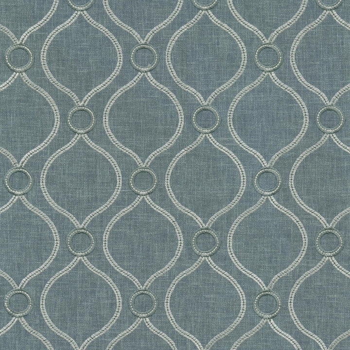S6249 Chambray by Greenhouse Designer Fabric 70% Polyester, 30% Cotton With 100% Polyester Embroidery India 9,000 </p><p>Repeat: 4.63" H, 4" V 54" - Swanky Fabrics -