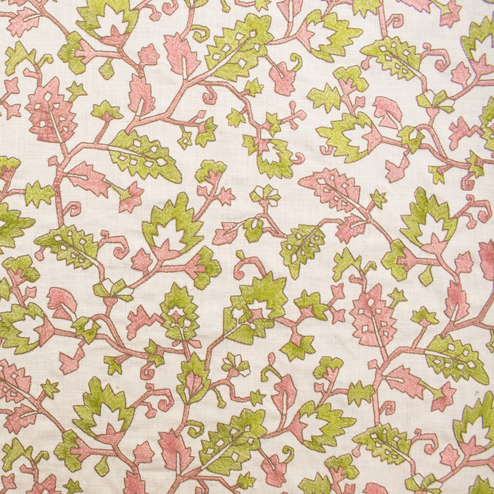 S6342 Petal by Greenhouse Designer Fabric 100% Cotton With 78% Viscose, 22% Polyester Embroidery India 9,000 </p><p>Repeat: 25.75" H, 15.25" V 52" - Swanky Fabrics -
