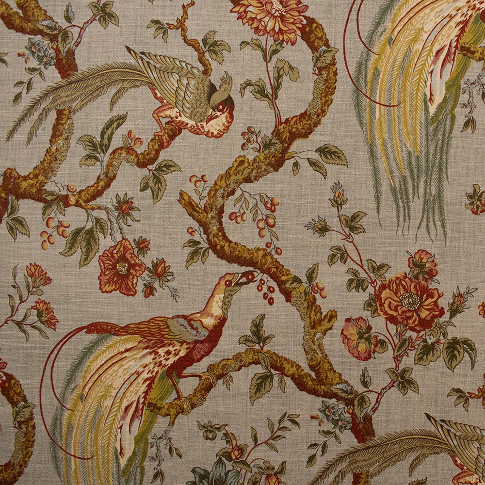 S6353 Bay Leaf by Greenhouse Designer Fabric 100% Cotton China 31,000 </p><p>Repeat: 13.5" H, 32" V 54" - Swanky Fabrics -