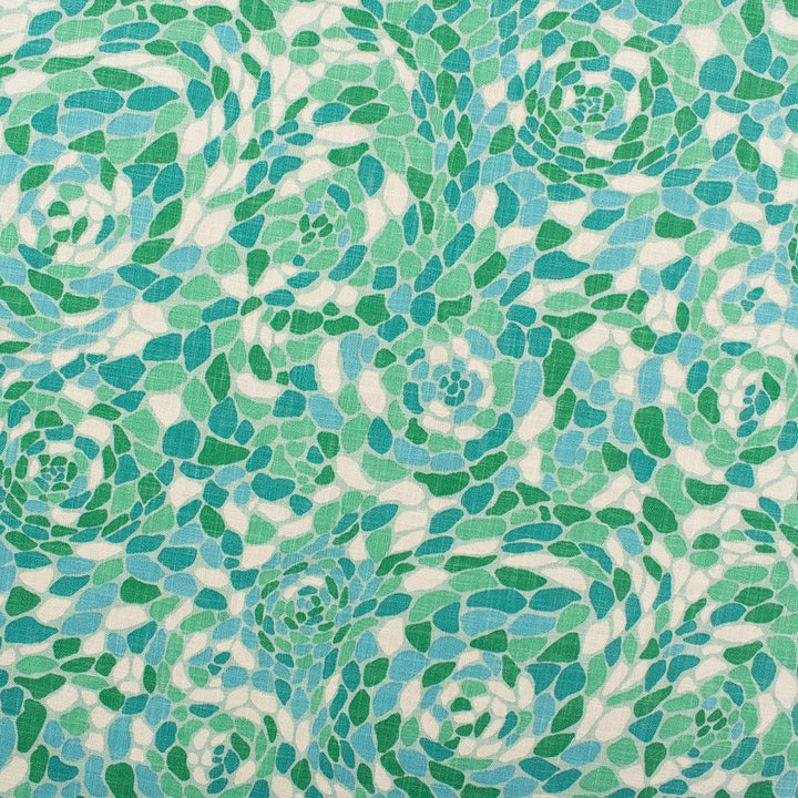 S6355 Seaglass by Greenhouse Designer Fabric 100% Cotton Pakistan 50,000 </p><p>Repeat: 26.75" H, 24.75" V 54" - Swanky Fabrics -