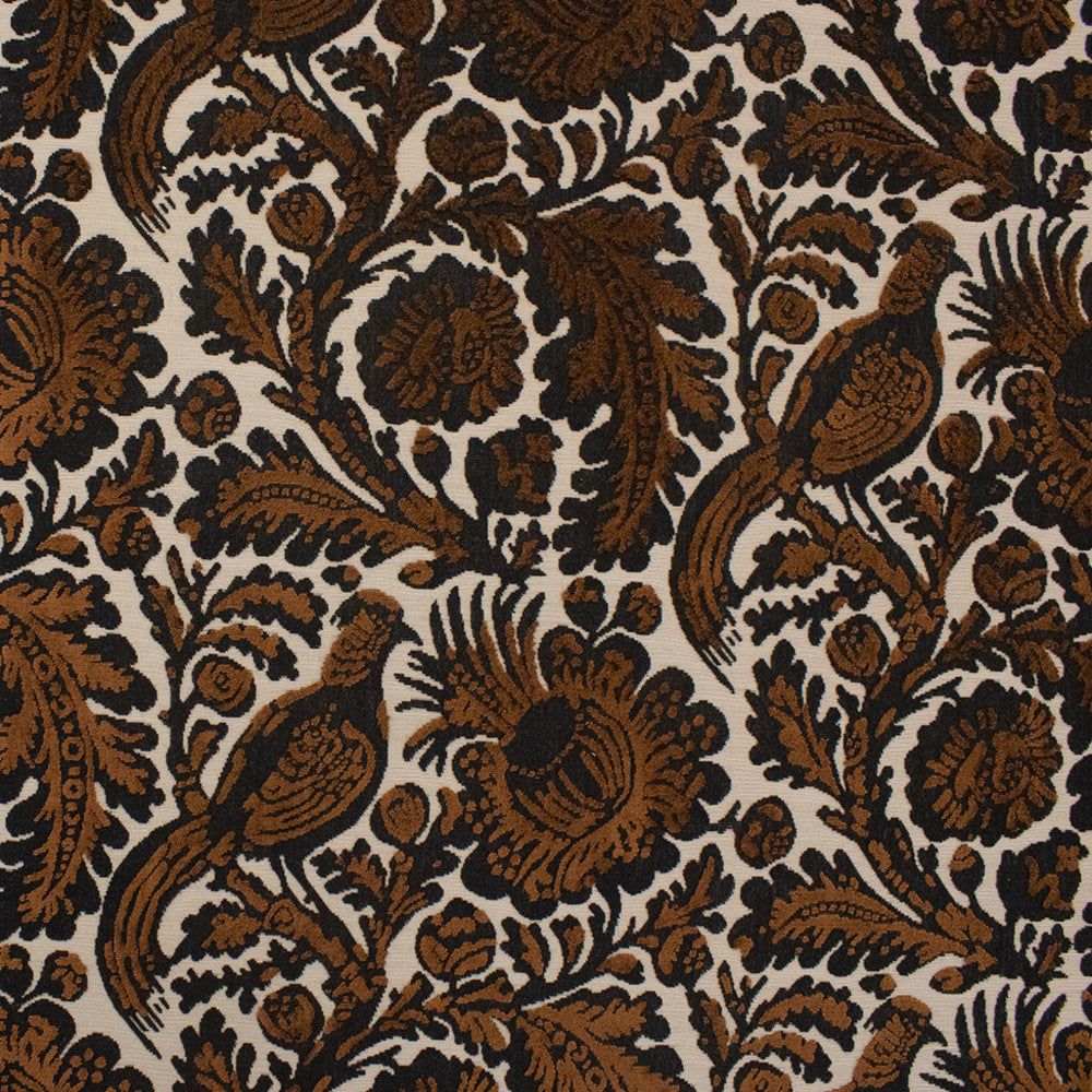 S6369 Nutmeg by Greenhouse Designer Fabric 67% Viscose, 33% Polyester India 20,000 </p><p>Repeat: 28.5" H, 21.5" V 54" - Swanky Fabrics -