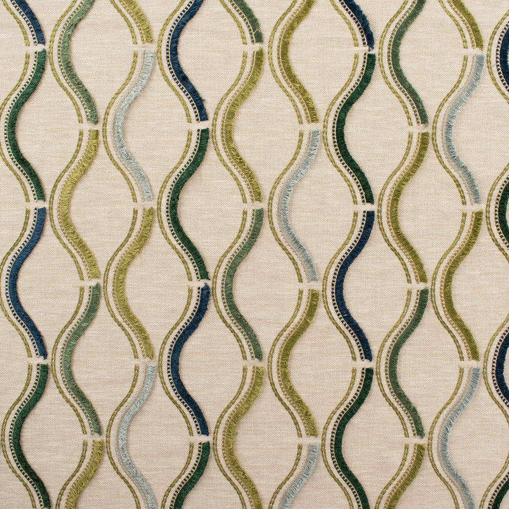 S6405 Oasis by Greenhouse Designer Fabric 71% Polyester, 29% Cotton With 100% Polyester Embroidery India 9,000 </p><p>Repeat: 13.5" H, 6.5" V 52" - Swanky Fabrics -
