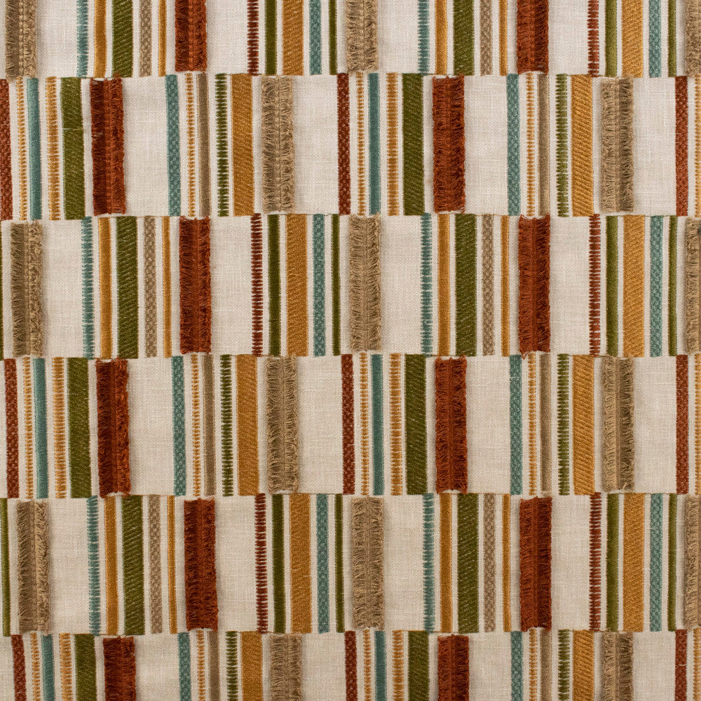 S6406 Spice by Greenhouse Designer Fabric 50% Cotton, 50% Polyester With 100% Polyester Embroidery India 9,000 </p><p>Repeat: 7.5" H, 6.5" V 52" - Swanky Fabrics -
