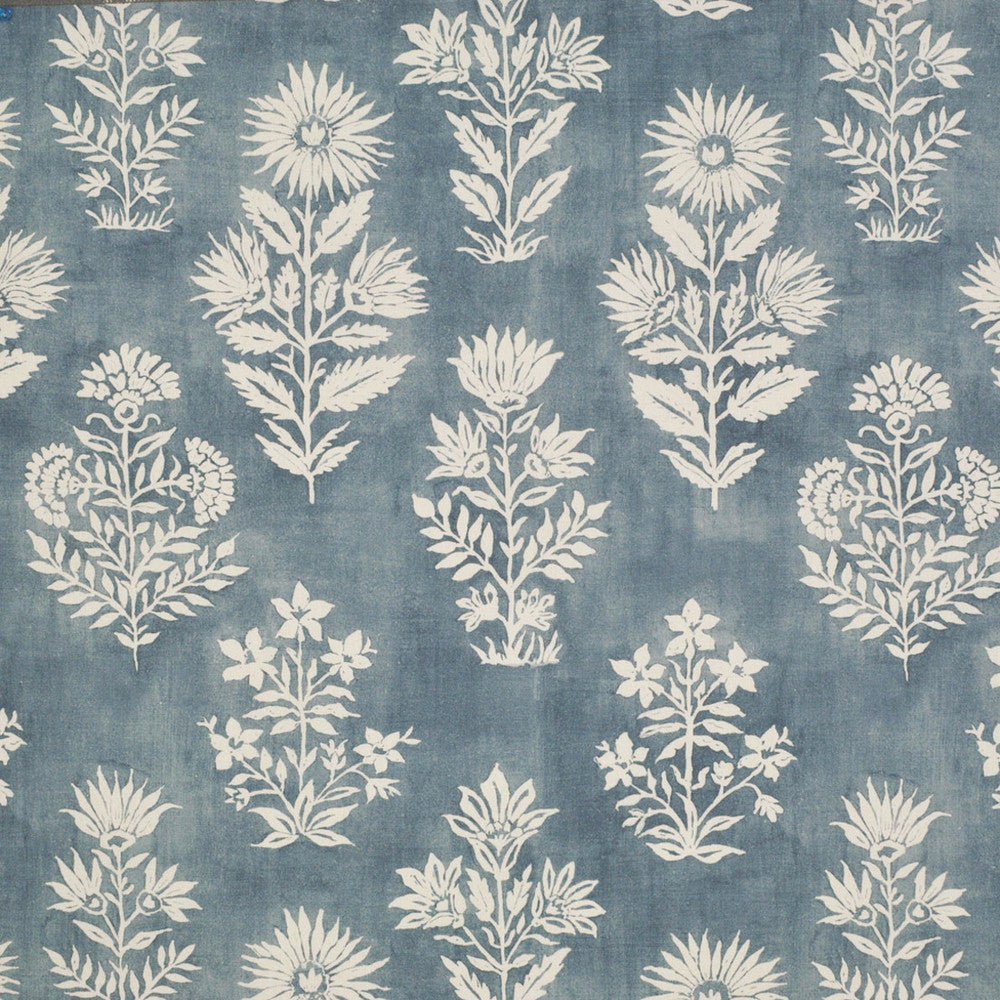 S6521 Cornflower by Greenhouse Designer Fabric 50% Cotton, 35% Viscose, 15% Linen India 51,000 </p><p>Repeat: 18.5" H, 20" V 52" - Swanky Fabrics -