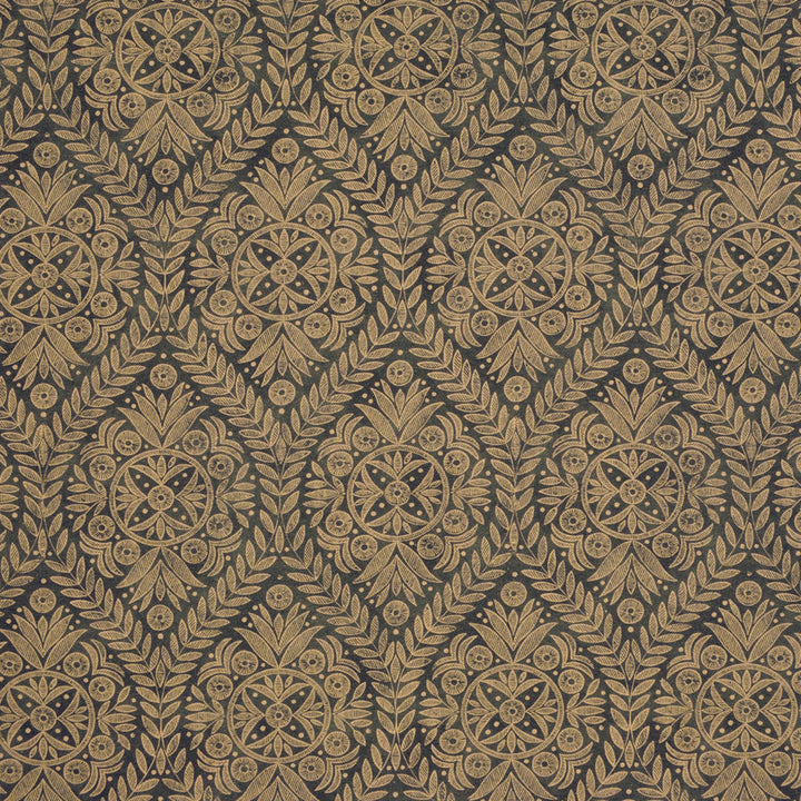 S6528 Smoke by Greenhouse Designer Fabric 50% Cotton, 35% Viscose, 15% Linen India 51,000 </p><p>Repeat: 7" H, 13.5" V 53" - Swanky Fabrics -