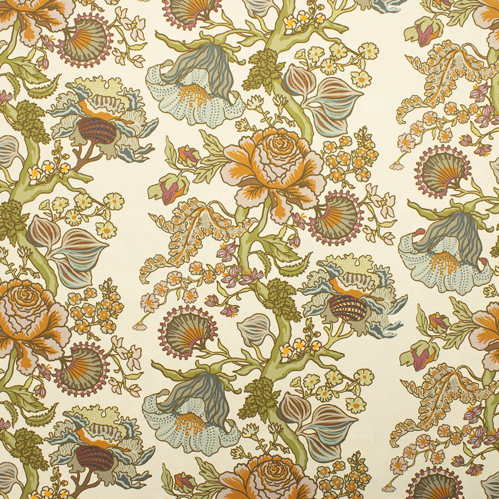 S6701 Ivory by Greenhouse Designer Fabric 100% Cotton USA 15,000 </p><p>Repeat: 27" H, 17.5" V 56" - Swanky Fabrics -